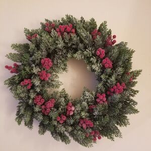 New Frosted Berry Fern Wreath